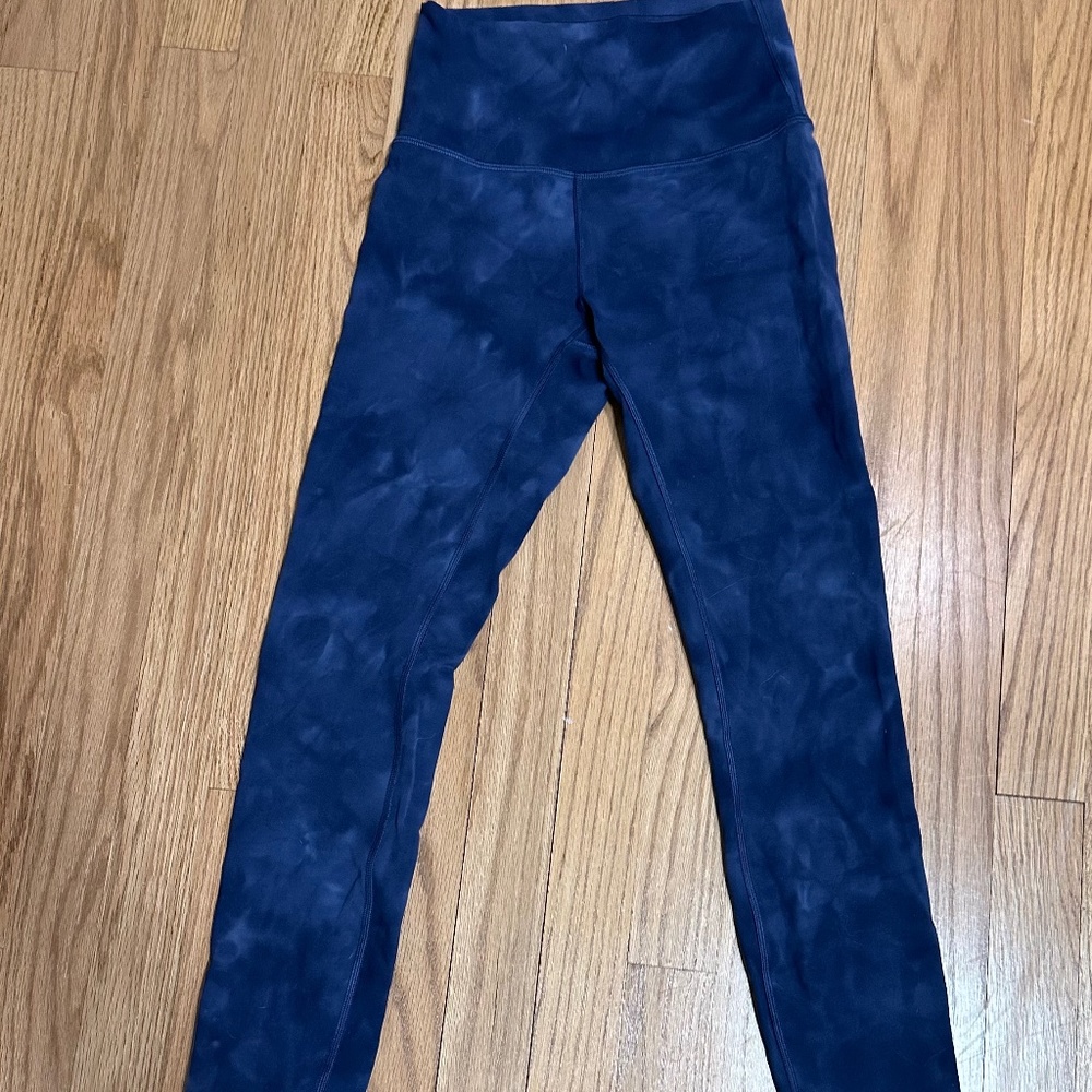 lululemon athletica Navy Tie-Dye Leggings